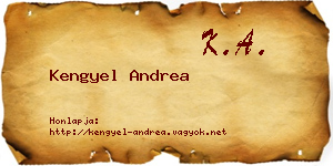 Kengyel Andrea névjegykártya
